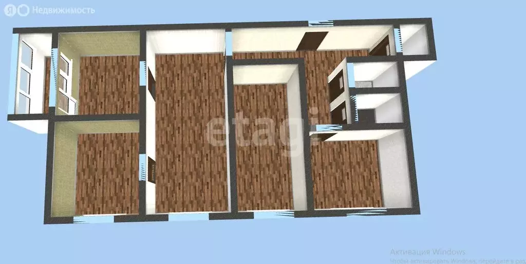 4-комнатная квартира: Арсеньев, Калининская улица, 11 (67.9 м) - Фото 1