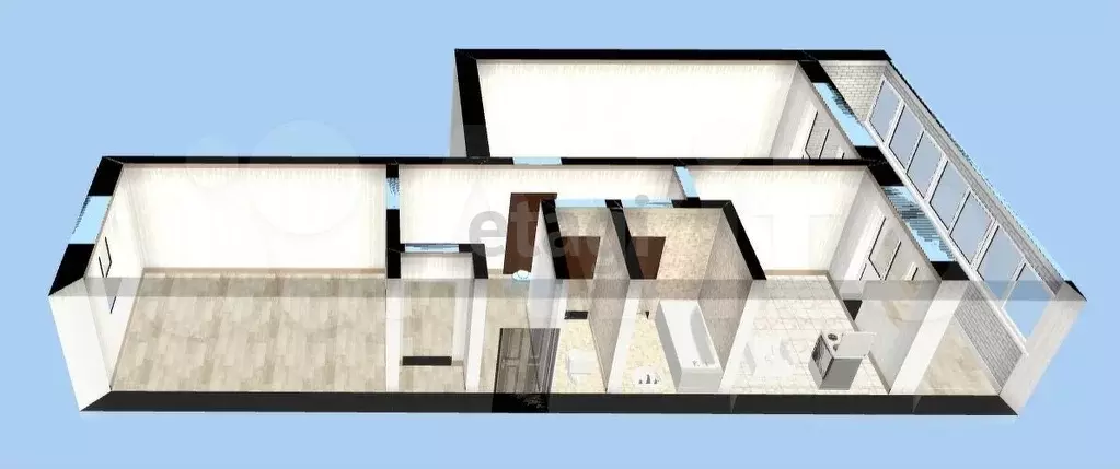 2-к. квартира, 44 м, 5/5 эт. - Фото 1