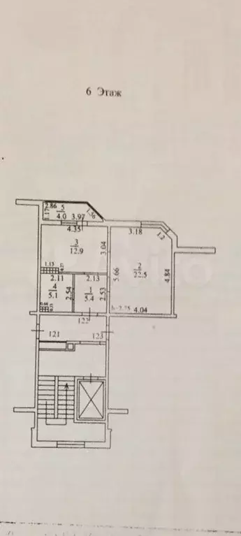 1-к. квартира, 45,9 м, 6/10 эт. - Фото 0