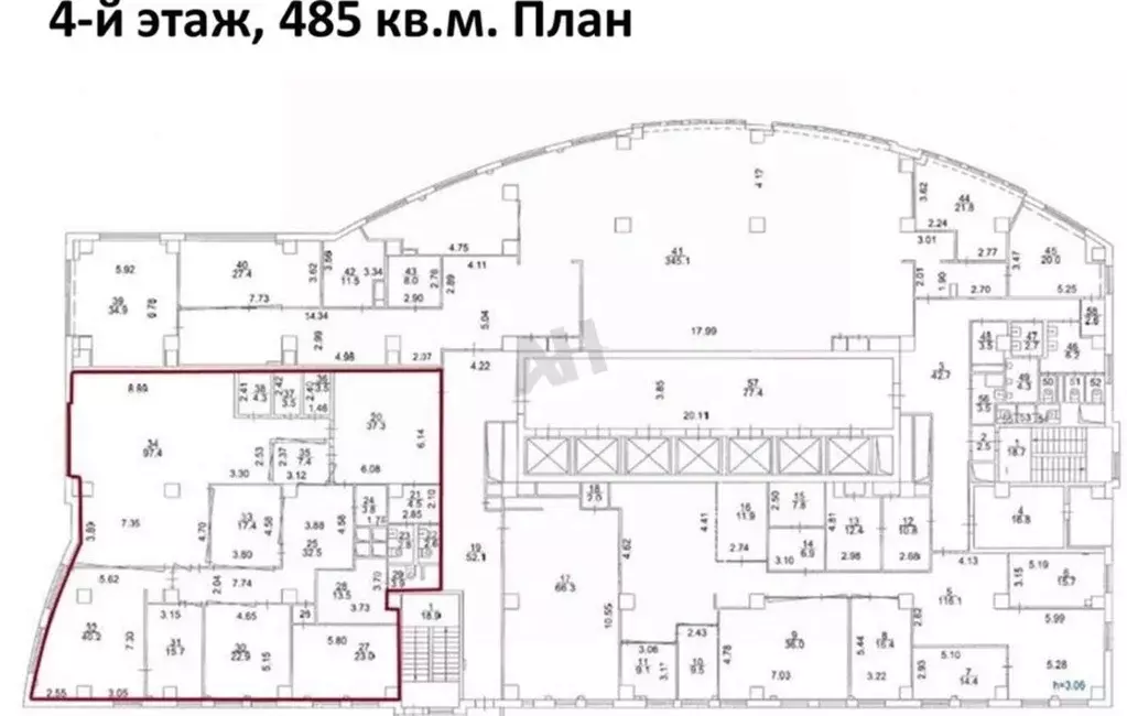 Офис в Москва ул. Ивана Франко, 8 (2074 м) - Фото 1