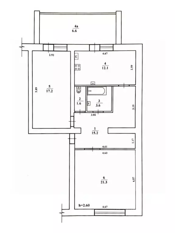 2-к кв. Крым, Сакский район, с. Уютное ул. Кирова, 11А (77.6 м) - Фото 1