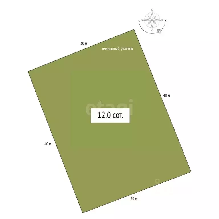 Участок в Алтай, Чемальский район, с. Чемал ул. Майская, 16 (12.0 ... - Фото 2