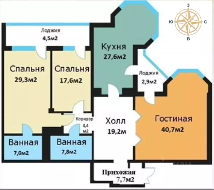 3-к кв. Москва ул. Архитектора Власова, 6 (161.3 м) - Фото 0