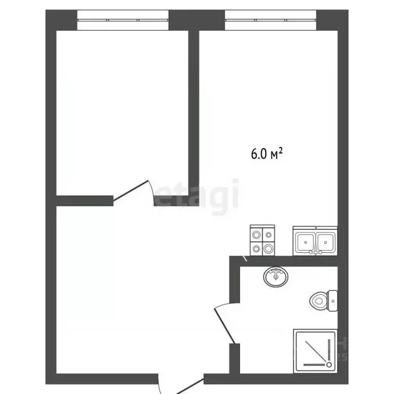 1-к кв. Ставропольский край, Кисловодск Окопная ул. (40.0 м) - Фото 2