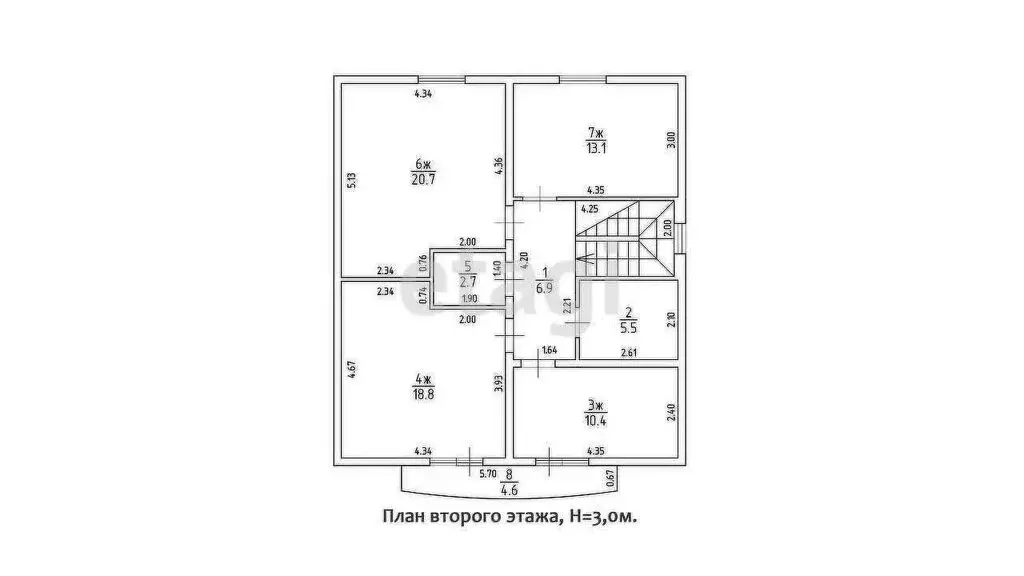Дом в посёлок Заозерье, Бирюзовая улица (180 м) - Фото 0