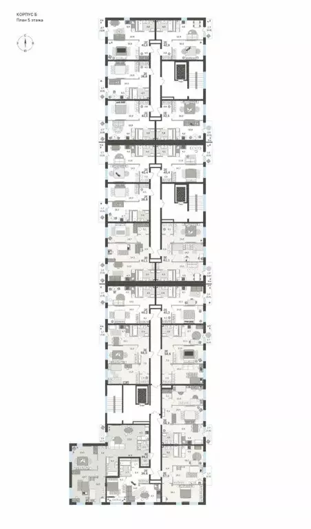 2-к кв. Пермский край, Пермь бул. Гагарина, 72 (41.9 м) - Фото 1