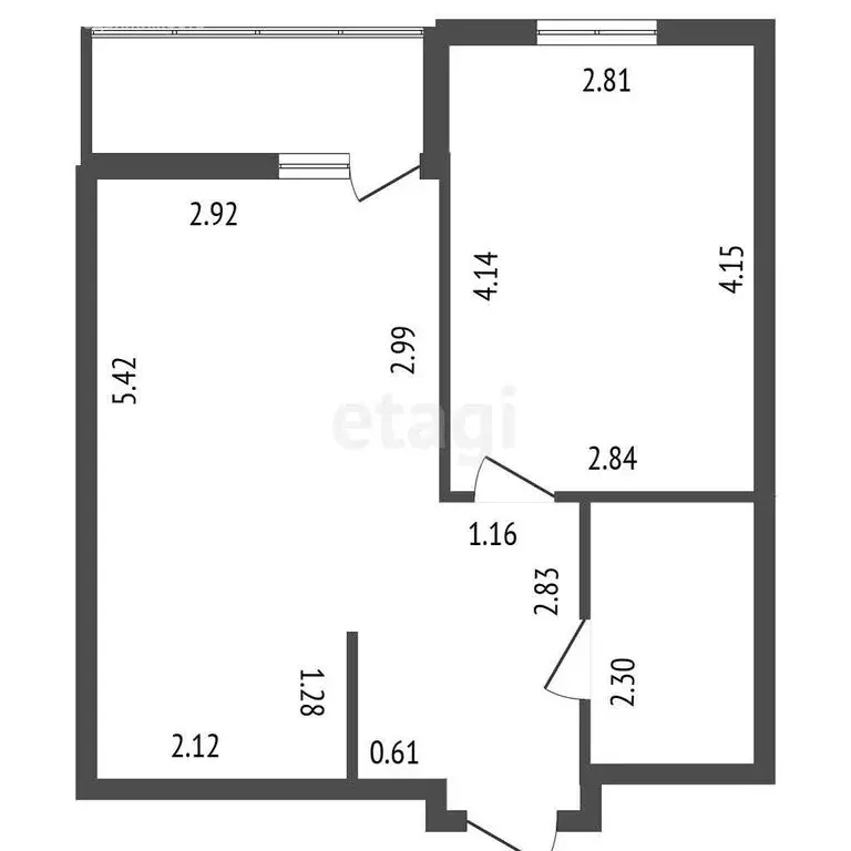 1-комнатная квартира: Бугры, Тихая улица, 5к3 (34.4 м) - Фото 1