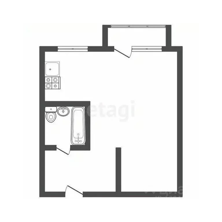 1-к кв. Бурятия, Улан-Удэ 140А мкр, 25 (31.6 м) - Фото 2
