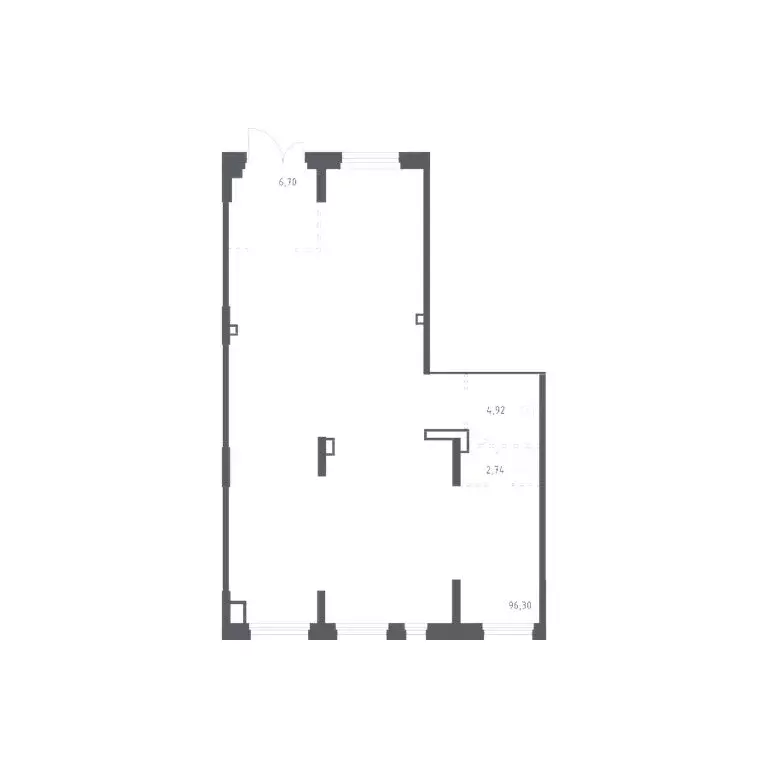 Помещение свободного назначения (110.66 м) - Фото 1