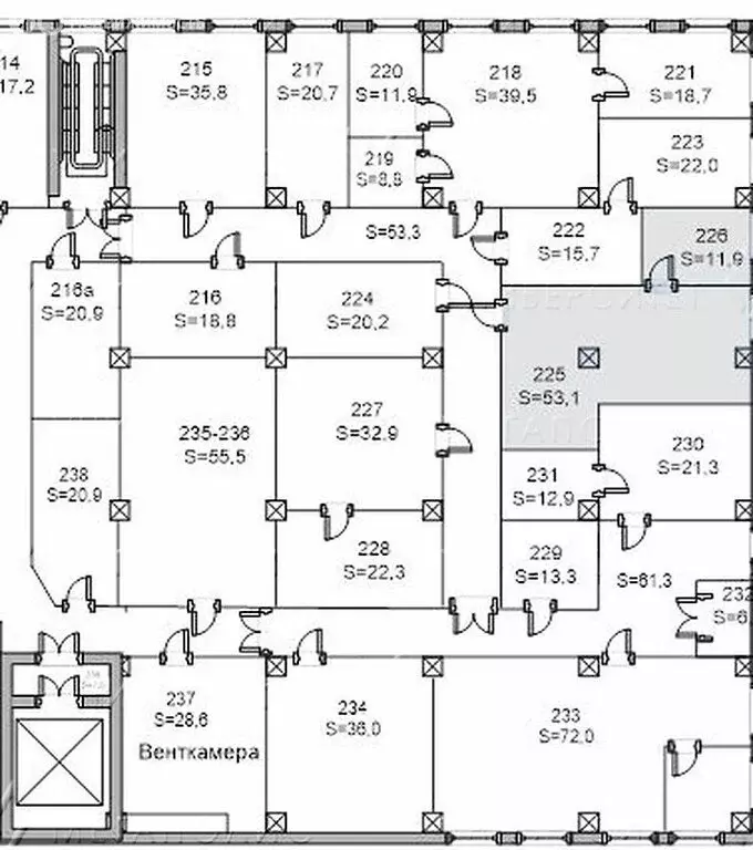 Офис (65 м) - Фото 1