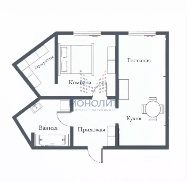 2-к кв. Москва ул. Бутлерова, 7Б (51.6 м) - Фото 2