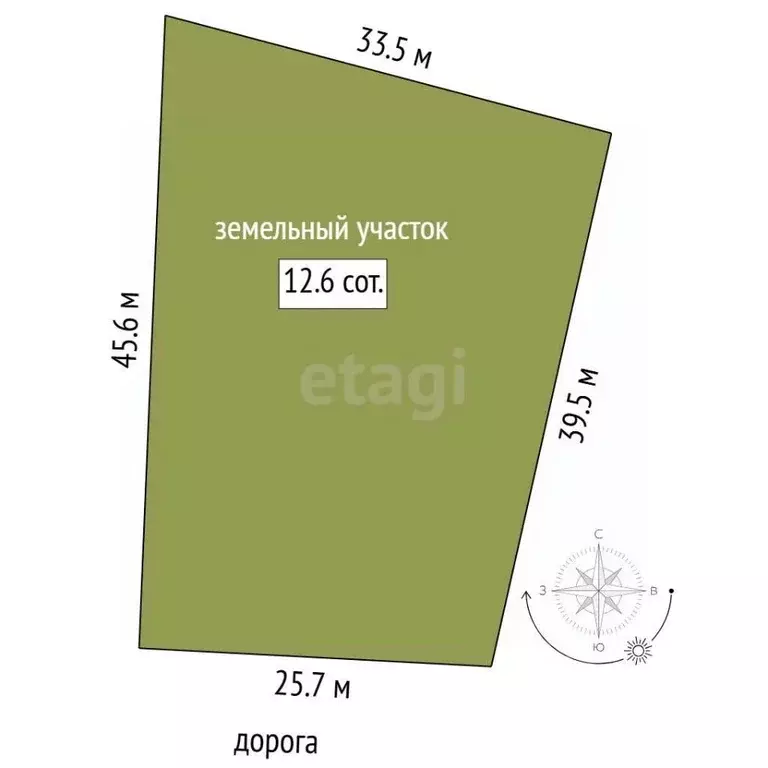 Участок в Свердловская область, Тугулым пгт ул. Максима Горького, 16 ... - Фото 1