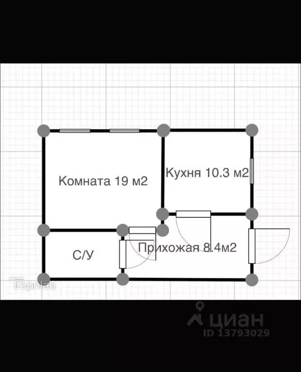 2-к кв. Кабардино-Балкария, Нальчик ул. Мальбахова (45.1 м) - Фото 1