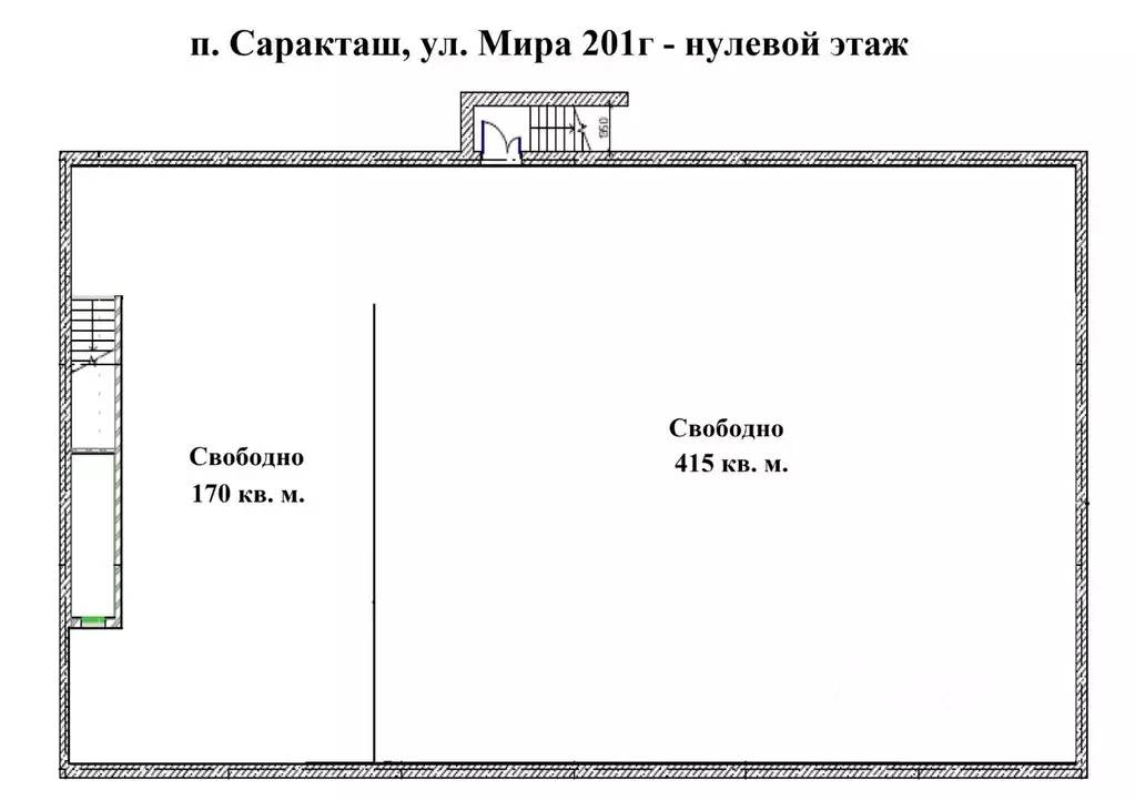 Торговая площадь в Оренбургская область, пос. Саракташ ул. Мира, 201 ... - Фото 0