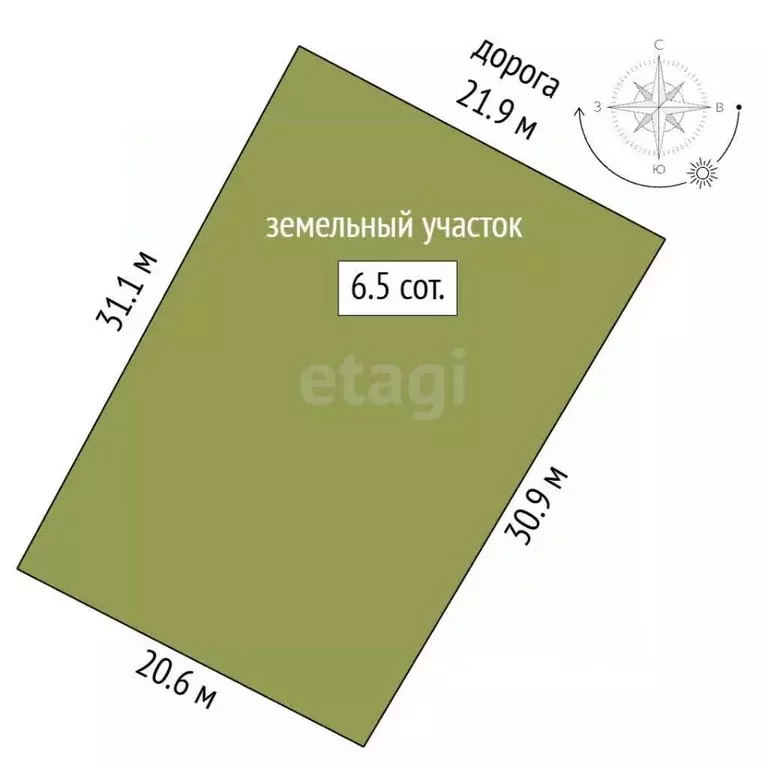 Участок в Саха (Якутия), Якутск Ильменская ул., 15 (6.52 сот.) - Фото 2