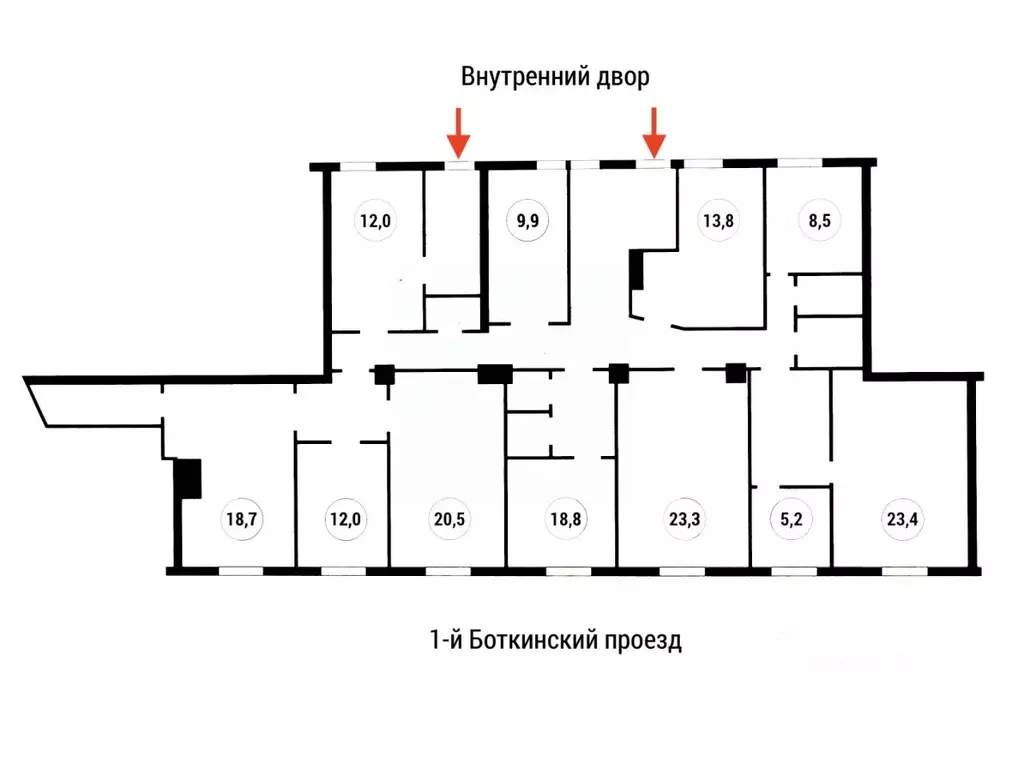 Помещение свободного назначения в Москва Ленинградский просп., 33К1 ... - Фото 2