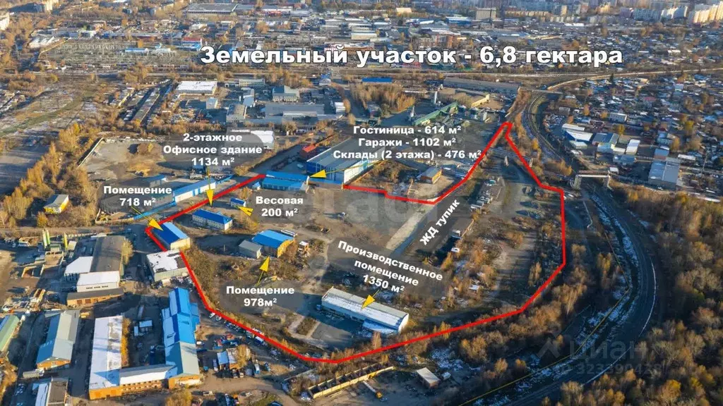 Склад в Томская область, Томск проезд 1-й Вилюйский, 6 (6572 м) - Фото 1