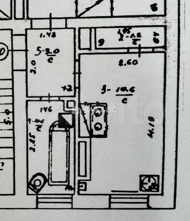 1-к. квартира, 37,5 м, 2/2 эт. - Фото 0