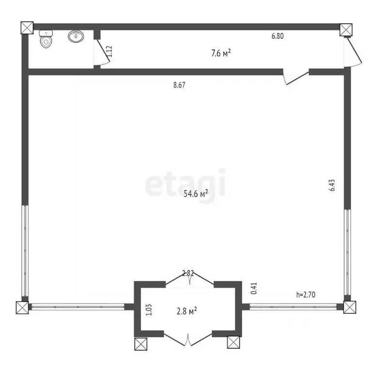 Торговая площадь в Ямало-Ненецкий АО, Тарко-Сале Пуровский район, ул. ... - Фото 2