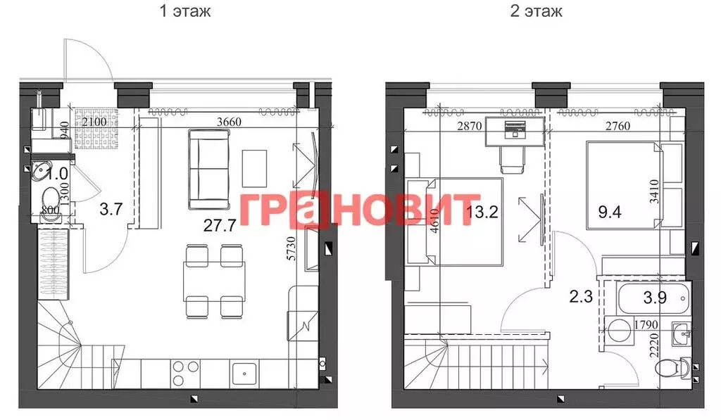 3-комнатная квартира: посёлок Элитный, микрорайон Берёзки, 173 (62.3 ... - Фото 0