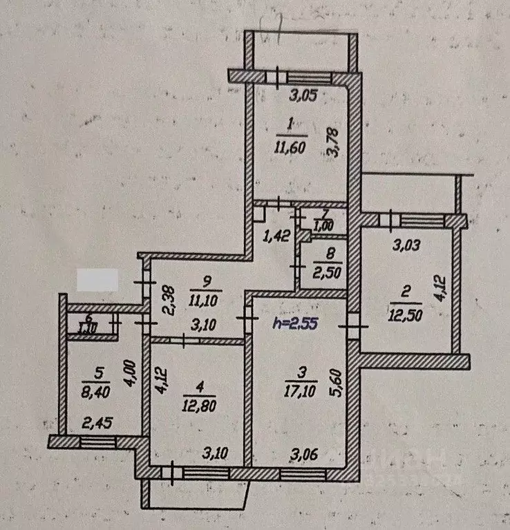 4-к кв. Чувашия, Чебоксары Гражданская ул., 119 (78.3 м) - Фото 1