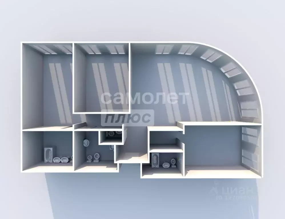 3-к кв. Москва Дружинниковская ул., 15А (155.4 м) - Фото 2