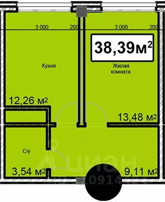 1-к кв. Ставропольский край, Ессентуки ул. Благодатная, 24 (38.39 м) - Фото 0