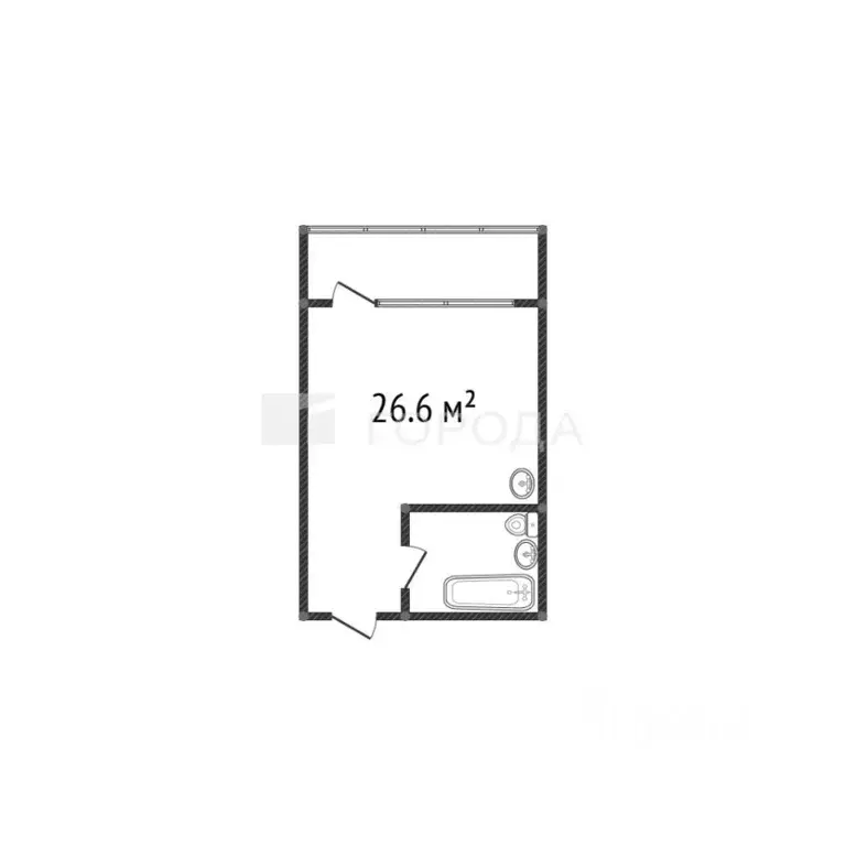 Студия Алтайский край, Барнаул ул. Советской Армии, 71 (26.6 м) - Фото 1