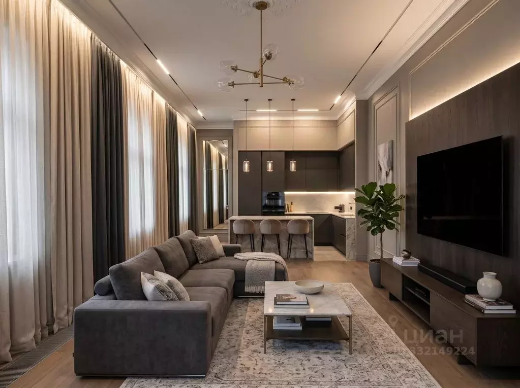 3-к кв. Москва ул. Большая Полянка, 44 (118.0 м) - Фото 1