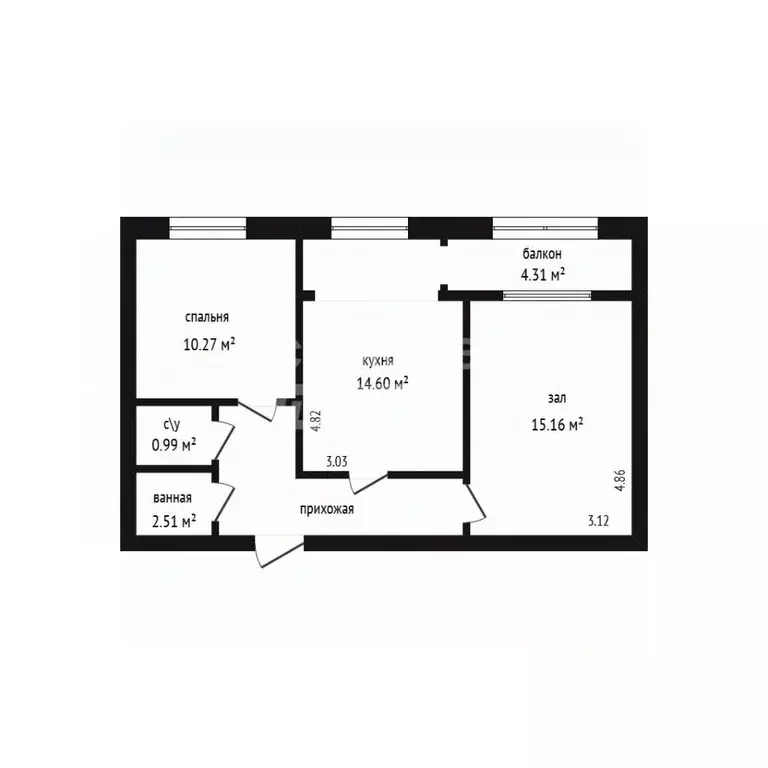 2-к кв. Дагестан, Дербент ул. Х. Тагиева, 37А (49.0 м) - Фото 2