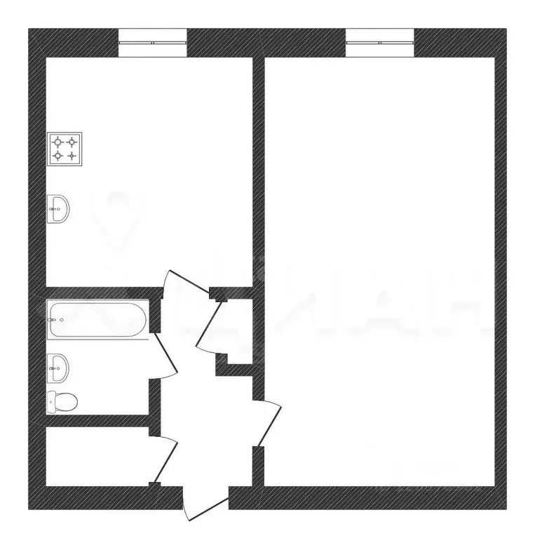 1-к кв. Волгоградская область, Волгоград Университетский просп., 98 ... - Фото 2