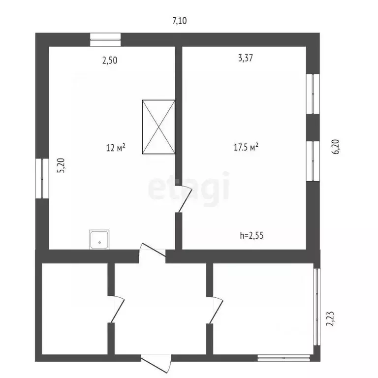 Дом в Кемеровская область, Анжеро-Судженск ул. Просвещения, 37 (30 м) - Фото 2