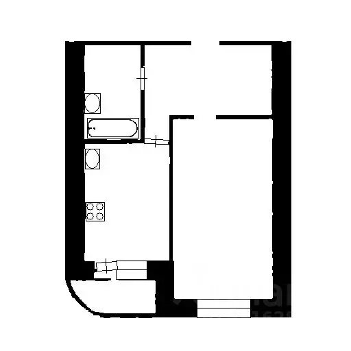 1-к кв. Башкортостан, Уфа просп. Октября, 174/2 (43.7 м) - Фото 2