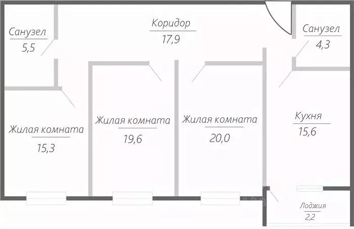 3-к кв. Самарская область, Тольятти ул. Фрунзе, 2В (100.4 м) - Фото 0
