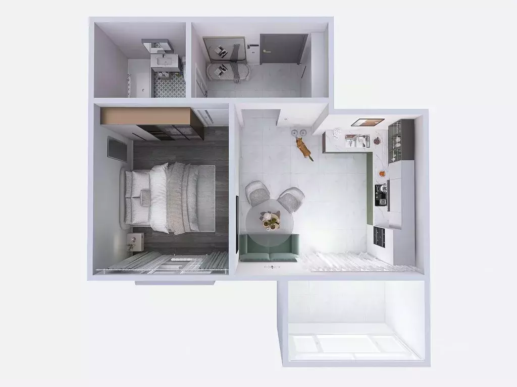 1-к кв. Вологодская область, Вологда Осановский проезд, 33 (38.3 м) - Фото 1