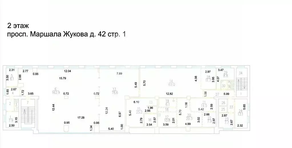 Помещение свободного назначения в Москва просп. Маршала Жукова, 42С1 ... - Фото 2