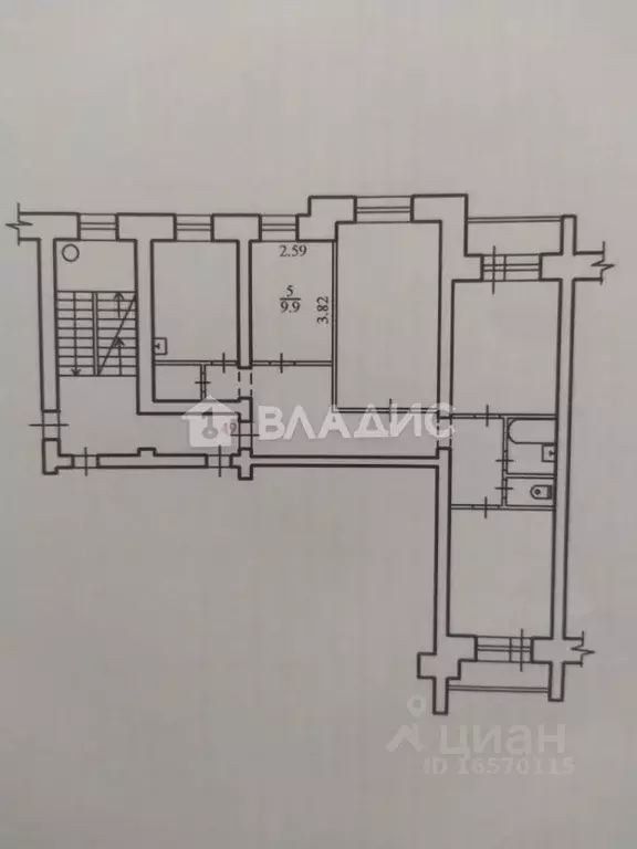 Комната Амурская область, Благовещенский район, с. Чигири ул. ... - Фото 1