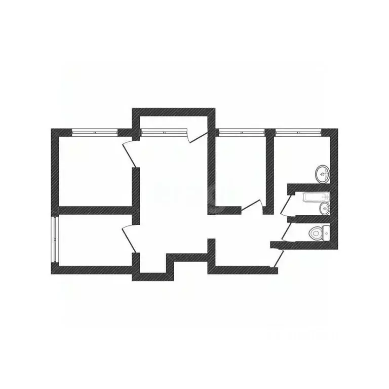 4-к кв. Алтайский край, Бийск ул. Льнокомбинат, 16/1 (60.7 м) - Фото 2