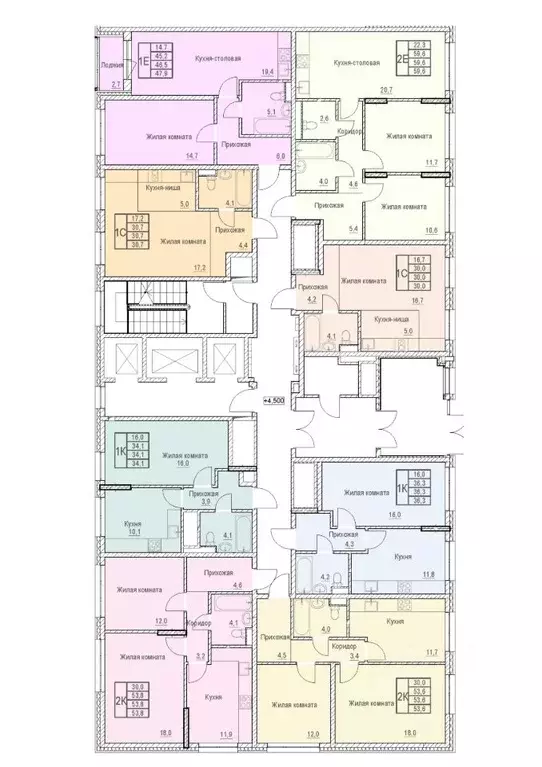 1-к кв. Московская область, Мытищи Отрадный жилой комплекс (36.3 м) - Фото 2