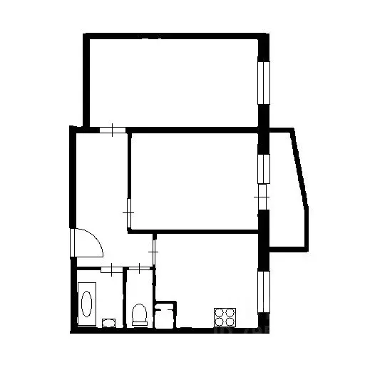 2-к кв. Санкт-Петербург ул. Среднерогатская, 14к1 (52.0 м) - Фото 1