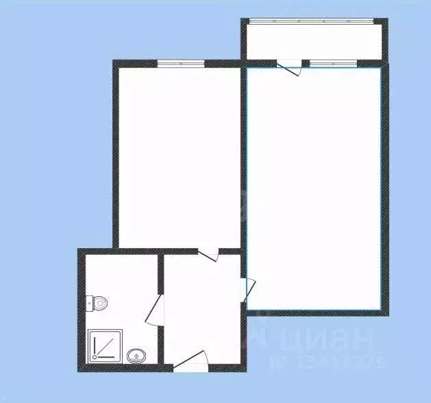 1-к кв. Белгородская область, Белгородский район, Новосадовское с/пос, ... - Фото 1