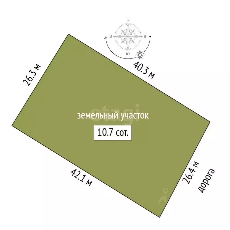 Участок в Татарстан, Елабужский район, Поспеловское с/пос, пос. ... - Фото 1