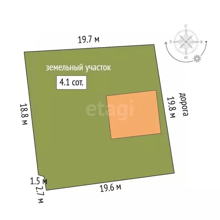 Дом в Владимирская область, Покров Петушинский район, Строитель-3 ... - Фото 1