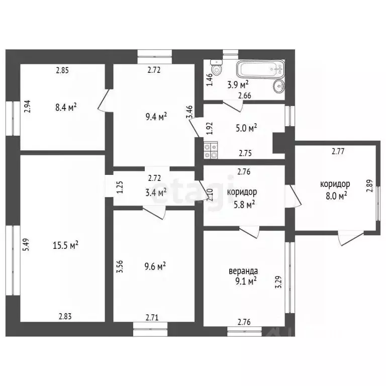 Дом в Орловская область, Свердловский район, Кошелевское с/пос, д. ... - Фото 1
