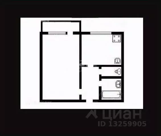 1-к кв. Липецкая область, Липецк Сиреневый проезд, 4А (35.3 м) - Фото 2