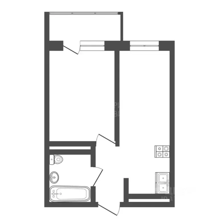 1-к кв. Тюменская область, Тюмень ул. Тимофея Чаркова, 79к2 (36.0 м) - Фото 1