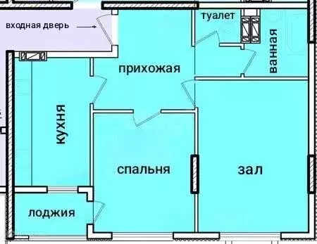 Продаётся 2-к квартира, 57.9 м - Фото 1