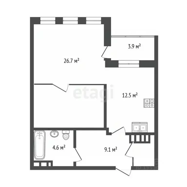 2-к кв. Самарская область, Самара ул. Стара-Загора, 44 (57.7 м) - Фото 1