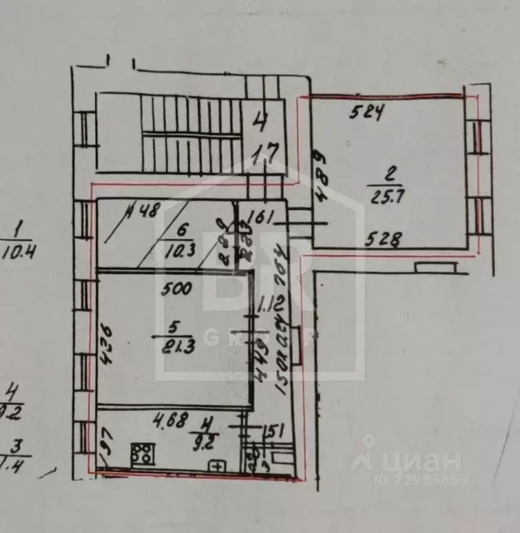 3-к кв. Санкт-Петербург Спасский пер., 2/44 (78.3 м) - Фото 1