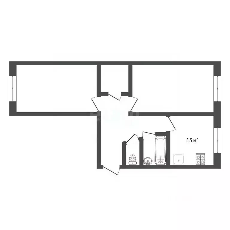 2-к кв. Удмуртия, Ижевск 8-й Подлесный проезд, 9 (46.0 м) - Фото 2